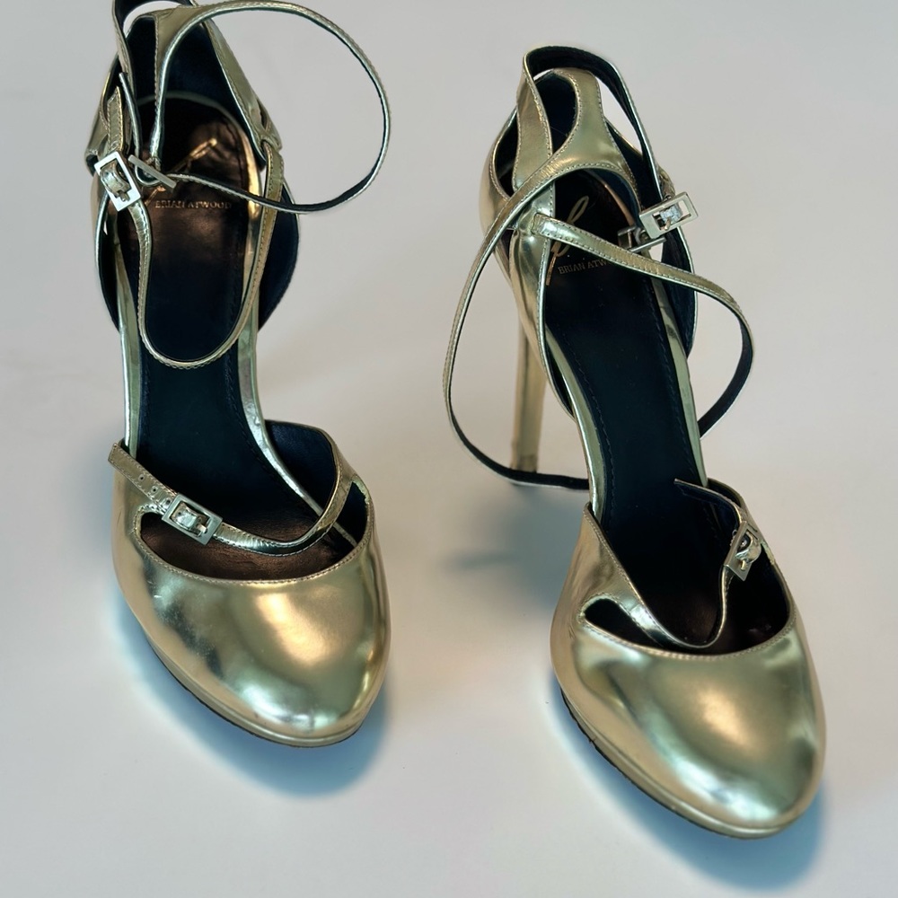 Brian Atwood GOLD High Heals